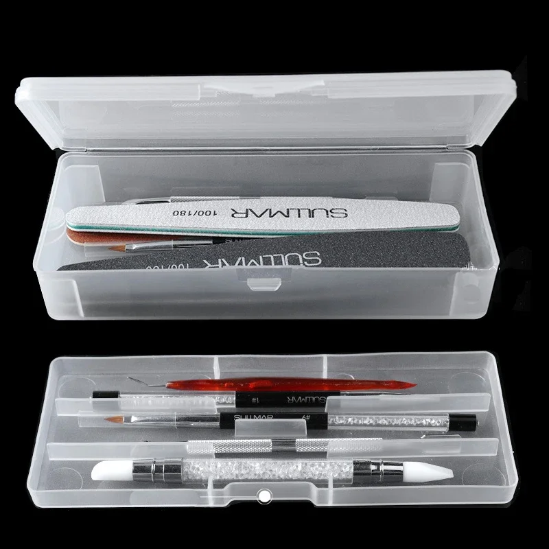 Workshop Tools Cabinet - 1Pc Rechthoek Dubbellaags Nail Art Tool