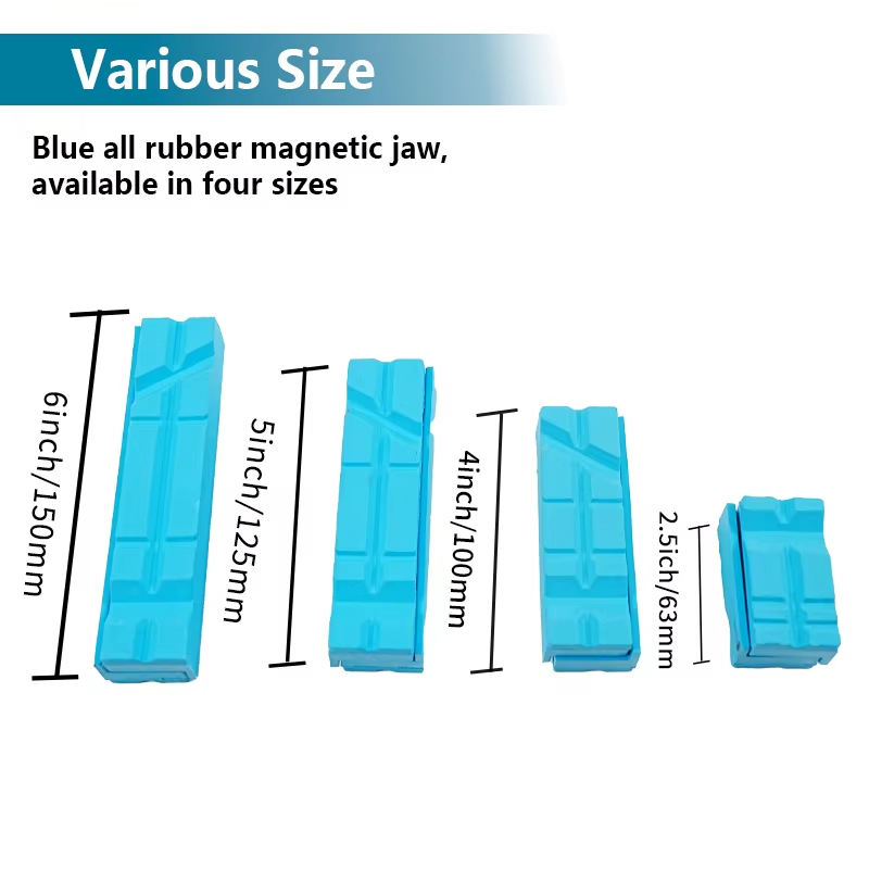 Workshop Tools Vice - Blauw Rubber Bankschroef Magnetische Beschermhoes Bescherming
