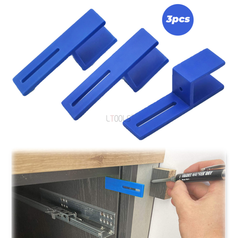 Dowel Jig Kit - 3pcs 18mm Jigs Sluiting Bevestigingsclip Hout