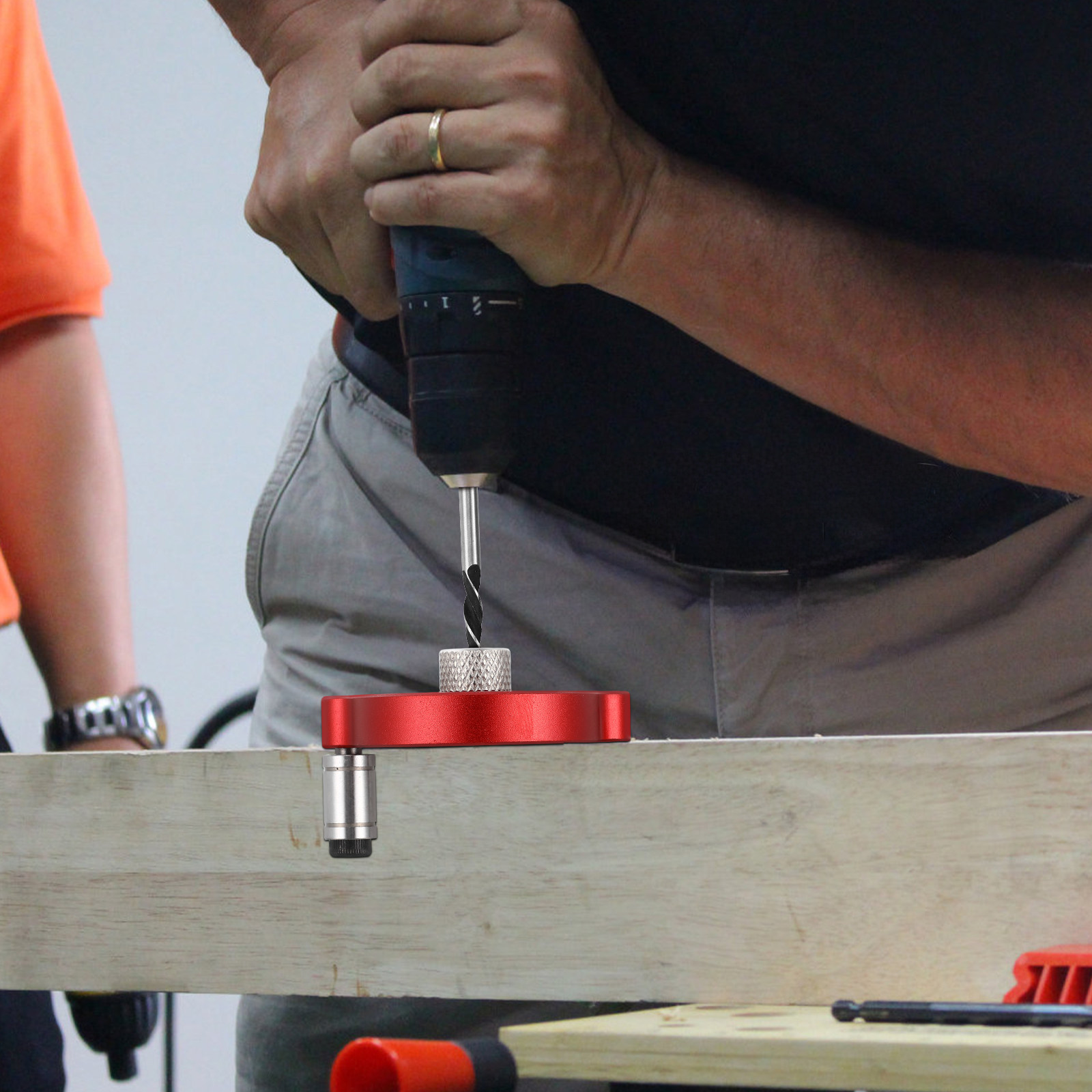 Dowel Jig Kit - 1Set Aluminiumlegering Houtbewerkingsgatzoeker Dowel Jig Kit