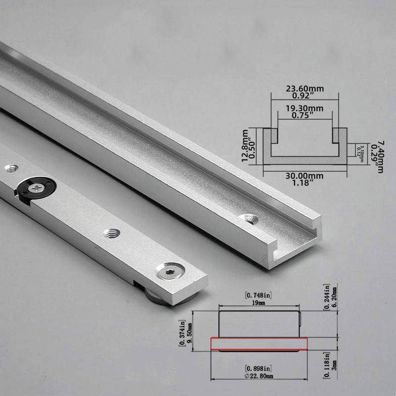 Dowel Jig Kit - 2-delige T-Track & Miter Track Jig