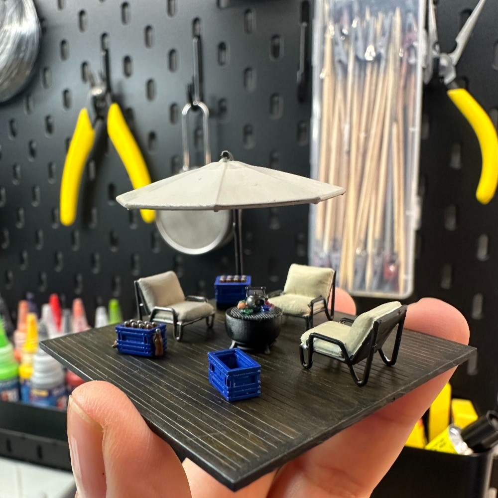 Tools Workshop Kids - Diorama 1/64 Leisure Terrace Miniatuur Scènemodel