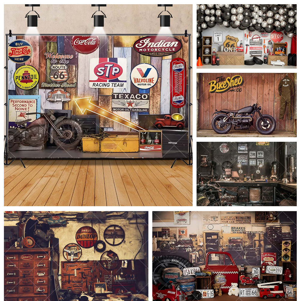 Tools Workshop Kids - Retro motorfiets auto reparaties garage tool