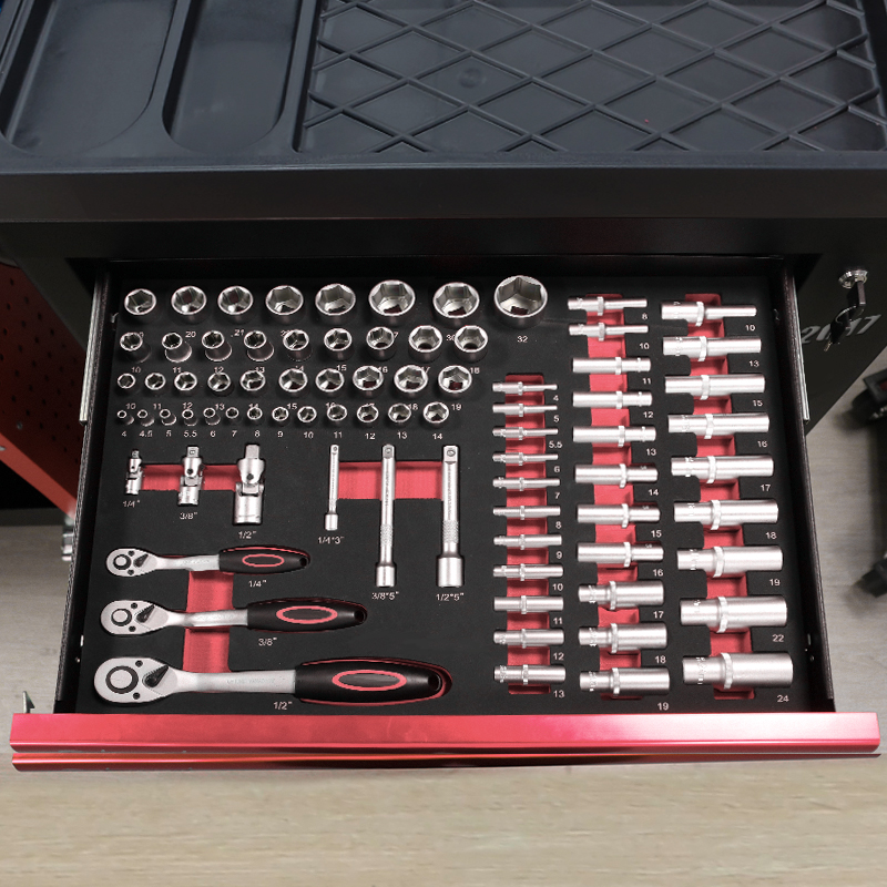 7-laden gereedschapswagen met  - Workshop Tools Cabinet recensie en prijs