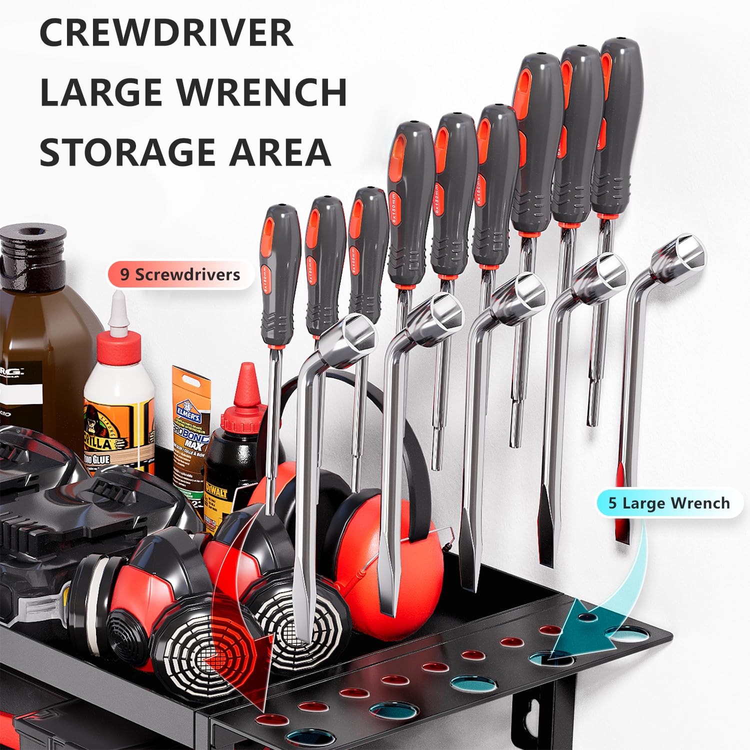 Wandmontage gereedschapsrek vo - Hand Tools In Workshop recensie en prijs