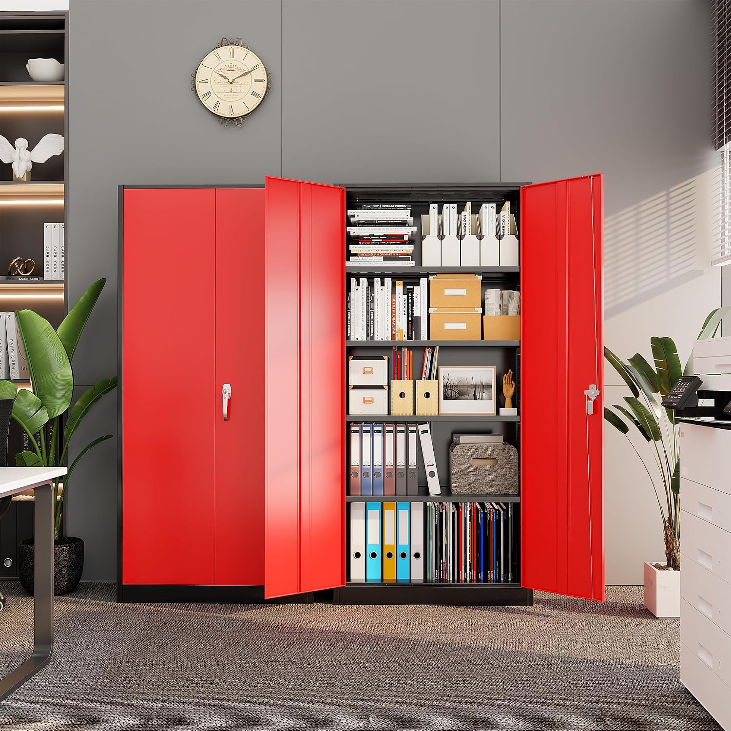 Zware metalen garage-opbergkas - Workshop Tools Cabinet recensie en prijs