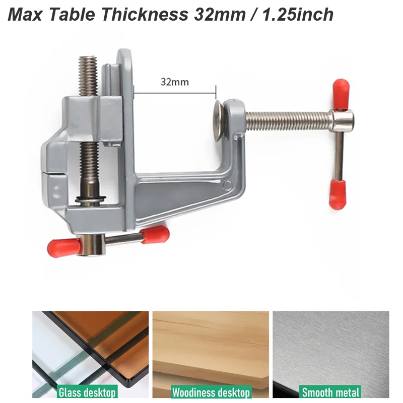 35MM Aluminium Tafelbank Klem  - Workshop Tools Vice recensie en prijs