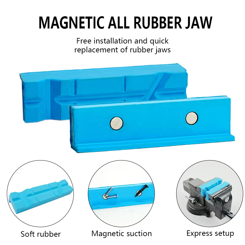 Blauw Rubber Bankschroef Magne - Workshop Tools Vice recensie en prijs