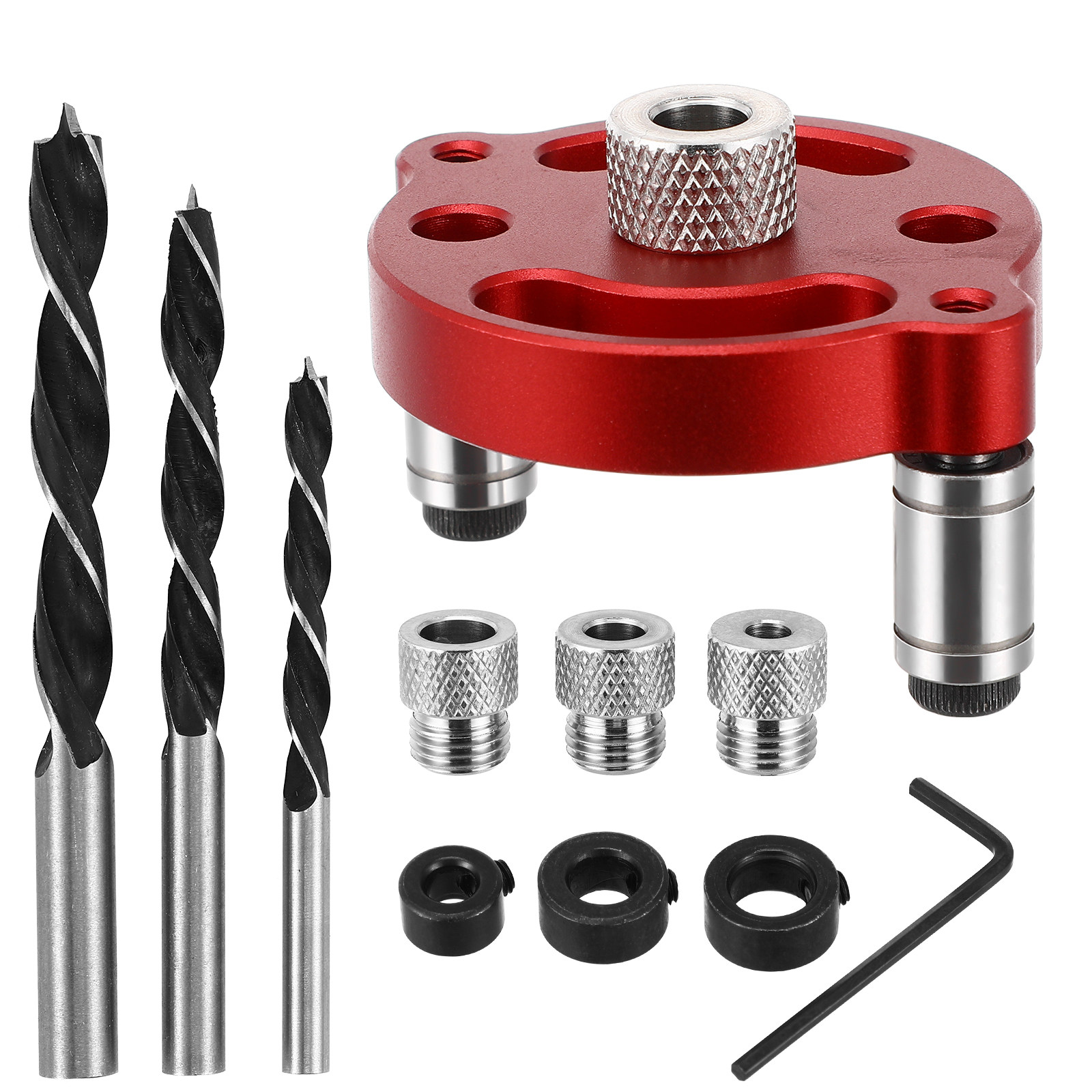 1Set Aluminiumlegering Houtbew - Dowel Jig Kit recensie en prijs