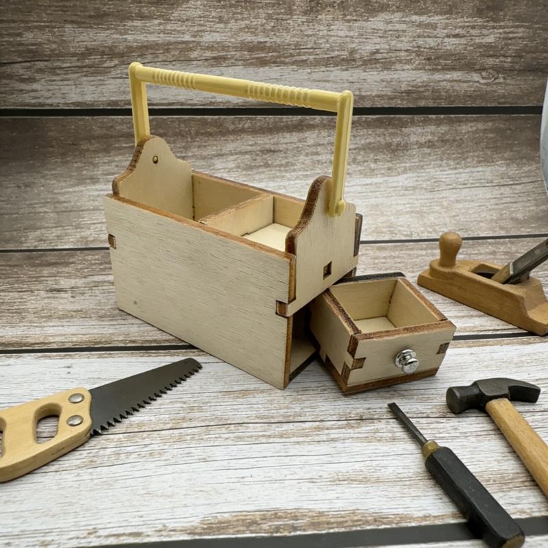 Hot 1/12 Poppenhuis Mini Houte - Workshop Tools Toy recensie en prijs