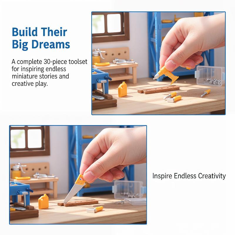 Poppenhuiswerkplaats Mini Gere - Workshop Tools Toy recensie en prijs